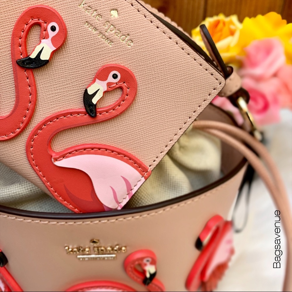 Kate spade flamingo pippa the pool bifold wallet - Picture 4 of 8